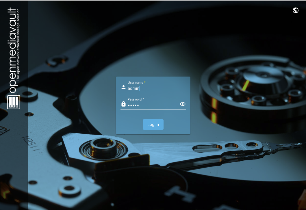 open media vault web interface